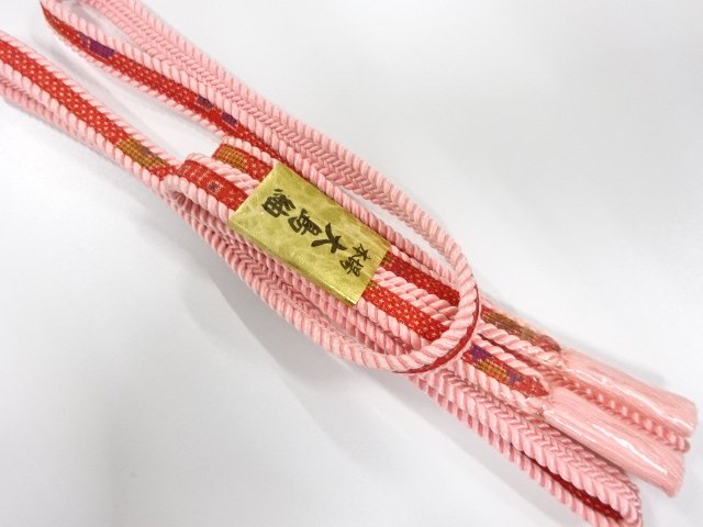 未使用品　正絹　手組帯締め